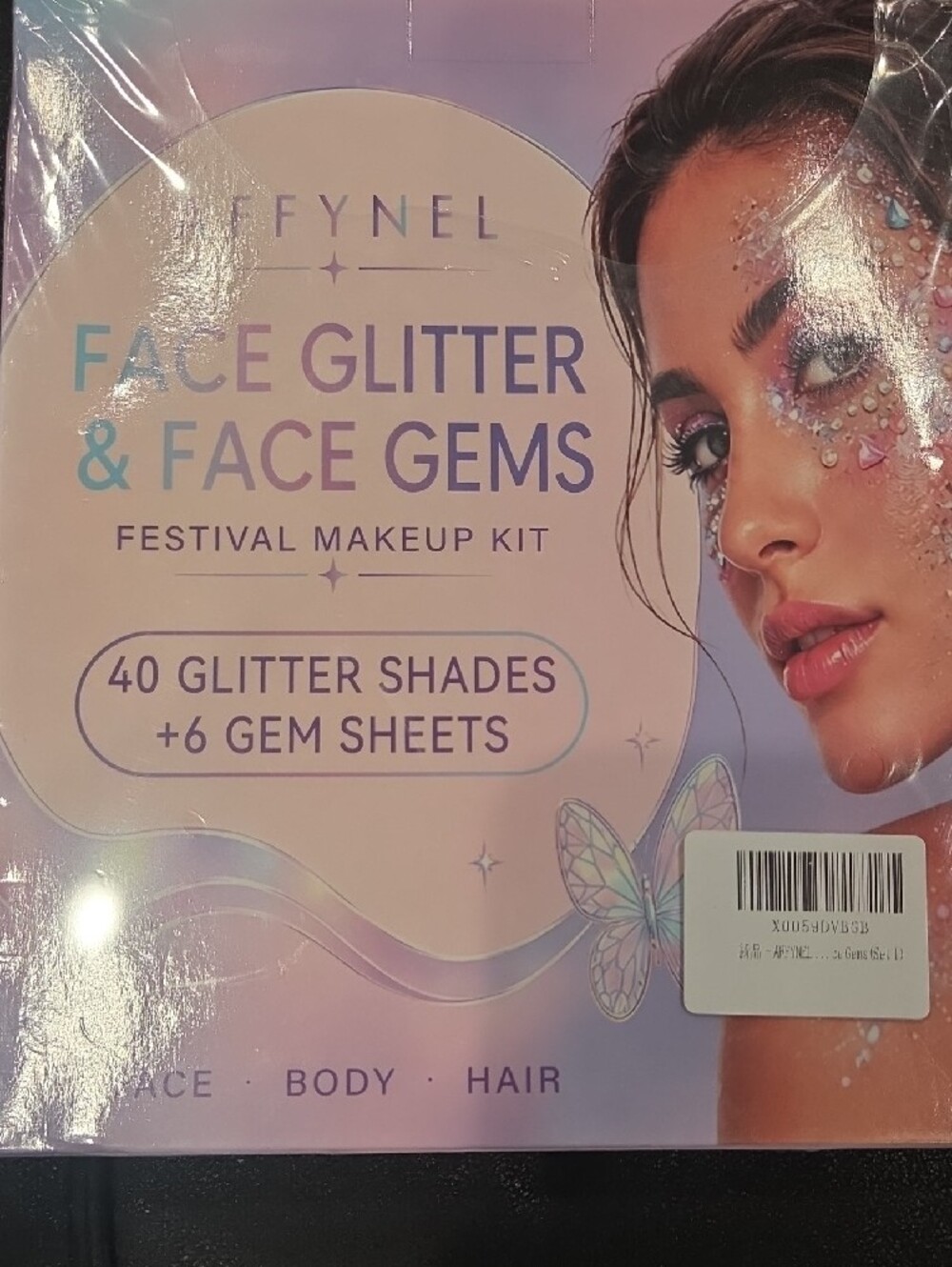 Face Body Glitter Gel,40 Colors Glitter Makeup with 6 Face Gem Sticker Sheets - Picture 8 of 8